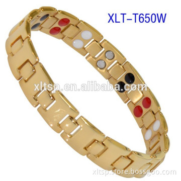4 in 1 stainless steel bio magnetic germanium power bracelet